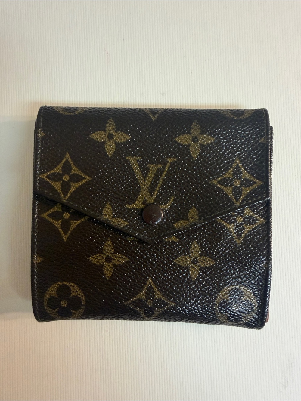 Louis Vuitton Monogram Compact Card Holder Wallet - Dark Brown